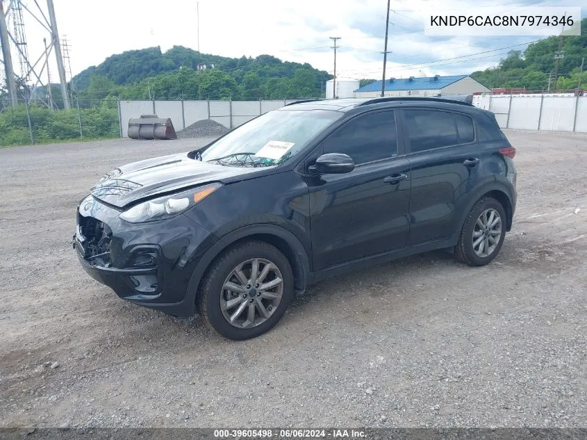 2022 Kia Sportage Nightfall Edition VIN: KNDP6CAC8N7974346 Lot: 39605498