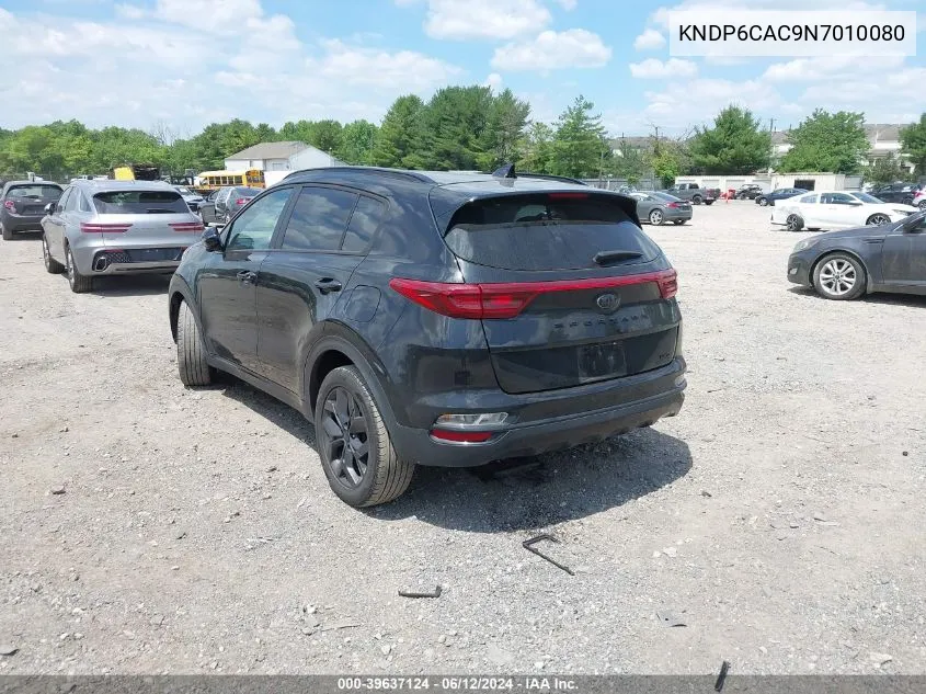 2022 Kia Sportage Nightfall Edition VIN: KNDP6CAC9N7010080 Lot: 39637124