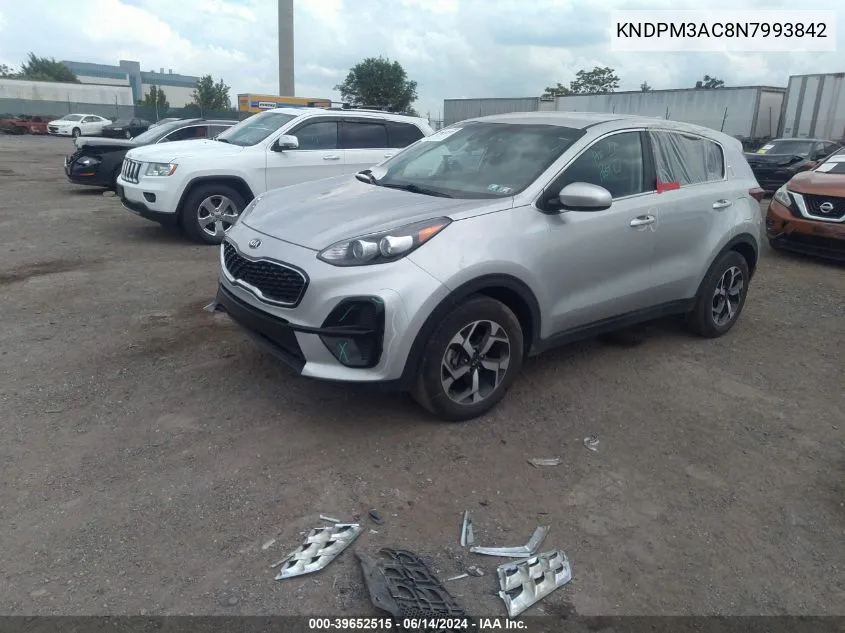 2022 Kia Sportage Lx VIN: KNDPM3AC8N7993842 Lot: 39652515