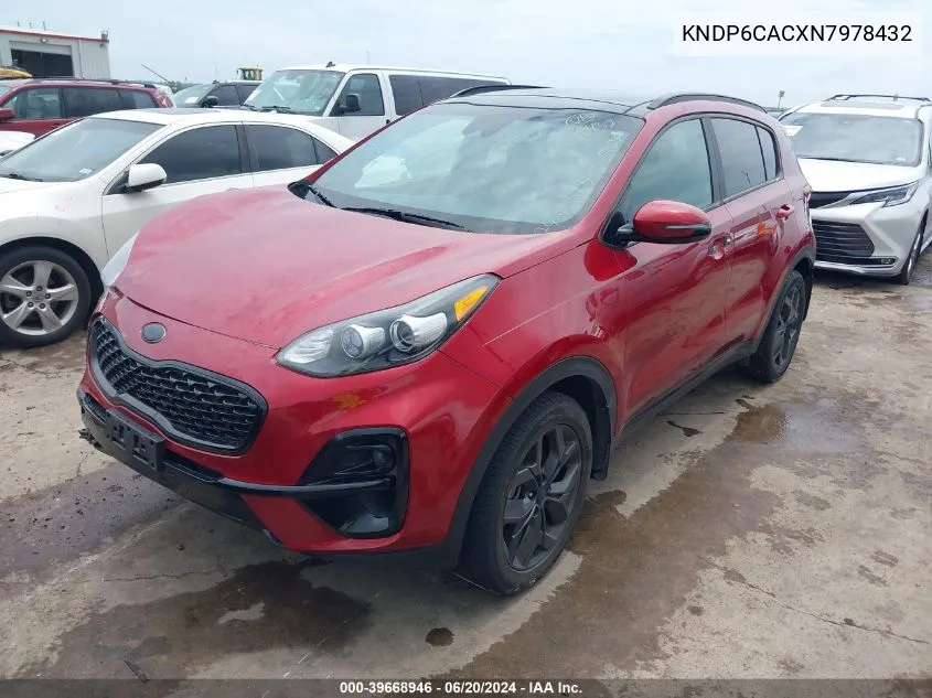 2022 Kia Sportage Nightfall Edition VIN: KNDP6CACXN7978432 Lot: 39668946