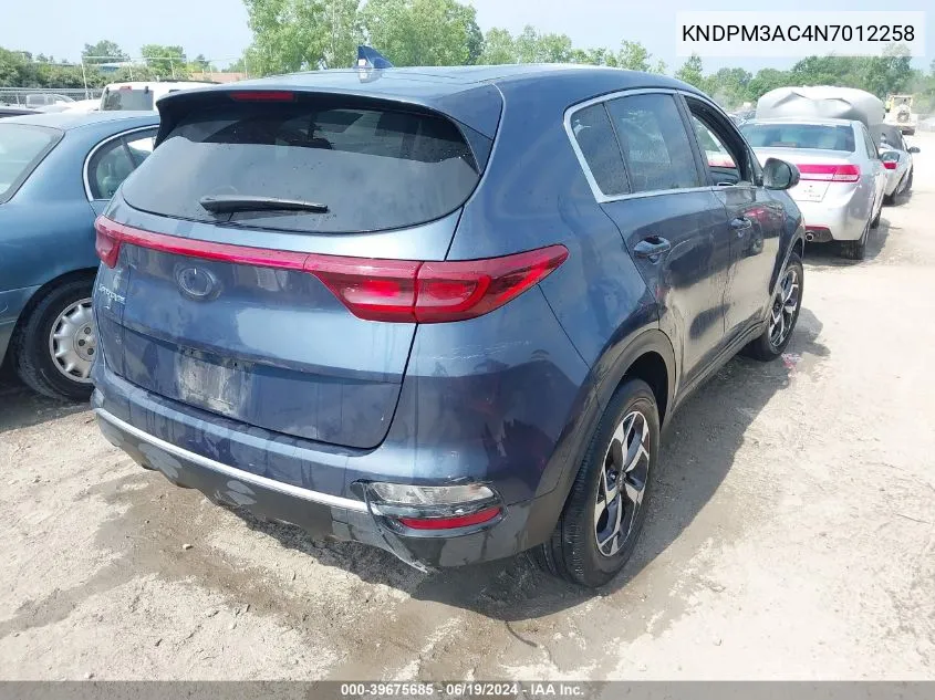 KNDPM3AC4N7012258 2022 Kia Sportage Lx