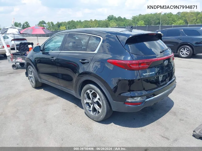 2022 Kia Sportage Lx VIN: KNDPM3AC9N7994871 Lot: 39750406