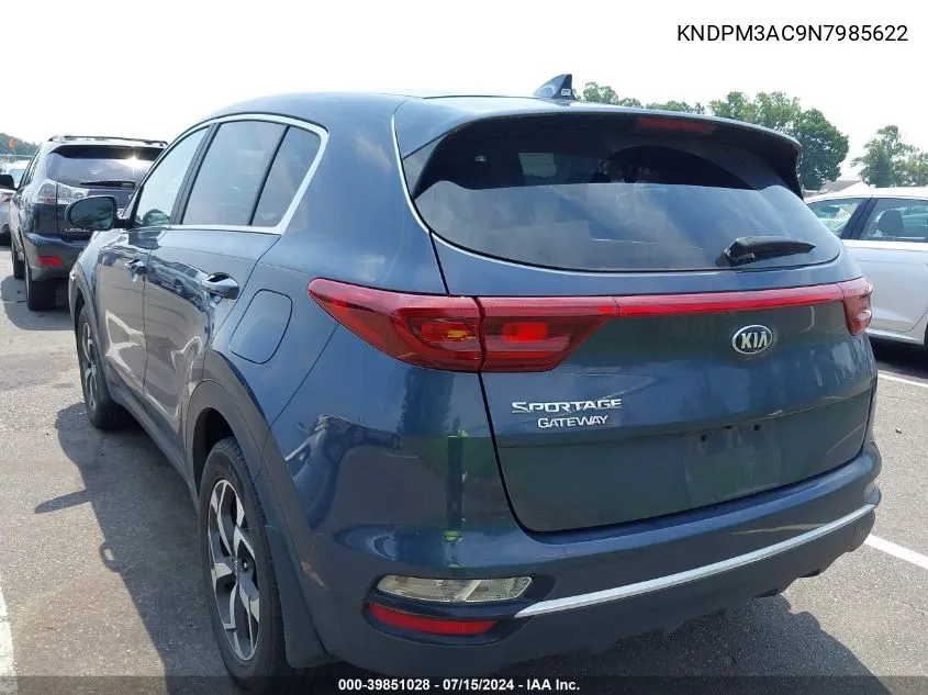 2022 Kia Sportage Lx VIN: KNDPM3AC9N7985622 Lot: 39851028