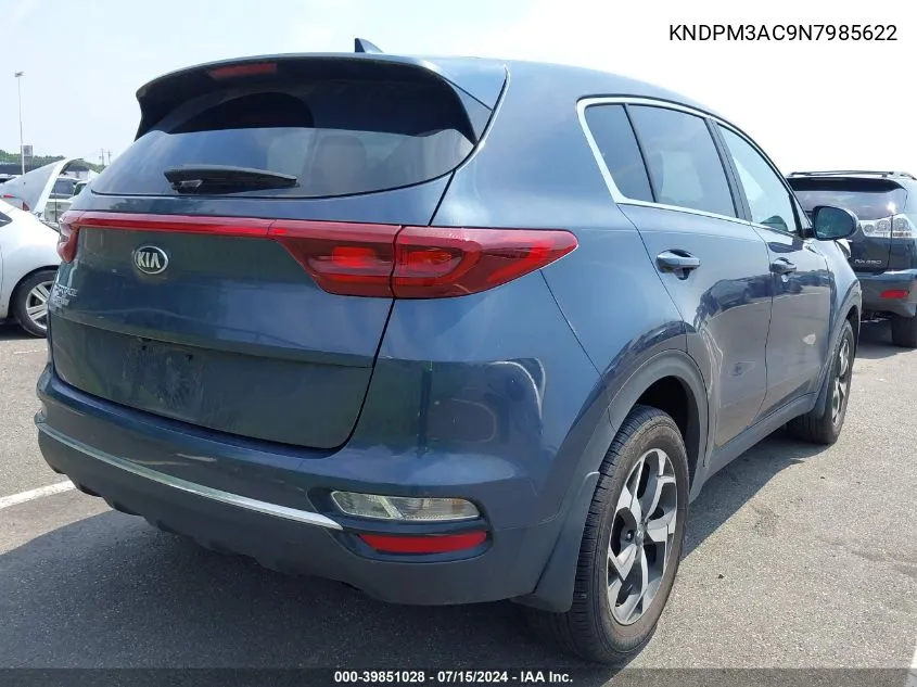 2022 Kia Sportage Lx VIN: KNDPM3AC9N7985622 Lot: 39851028