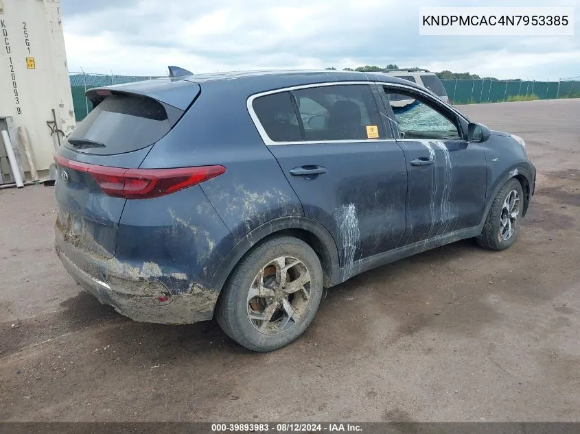 KNDPMCAC4N7953385 2022 Kia Sportage Lx