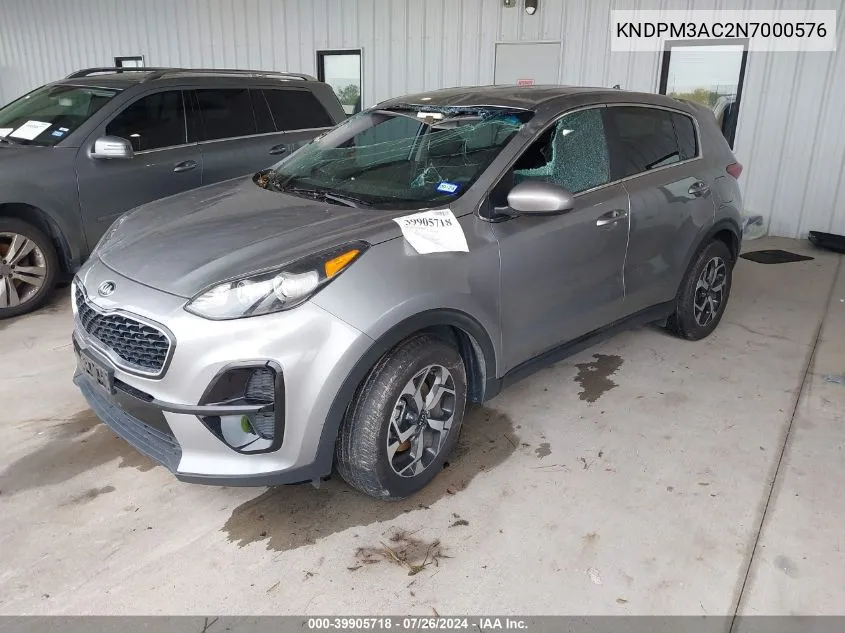 2022 Kia Sportage Lx VIN: KNDPM3AC2N7000576 Lot: 39905718