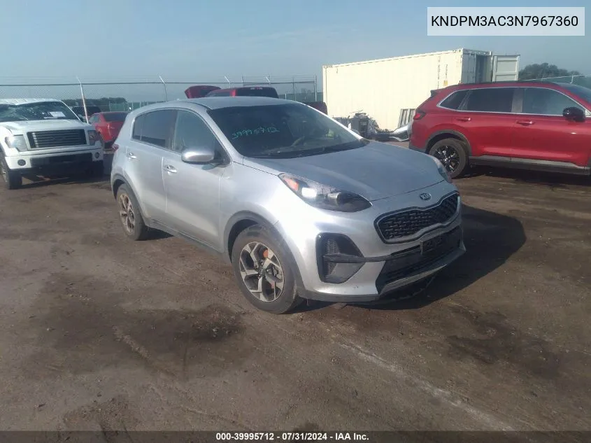 KNDPM3AC3N7967360 2022 Kia Sportage Lx