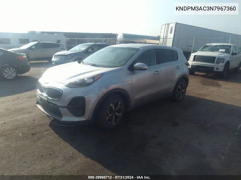 KNDPM3AC3N7967360 2022 Kia Sportage Lx