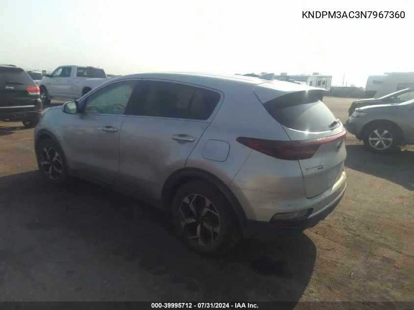 KNDPM3AC3N7967360 2022 Kia Sportage Lx