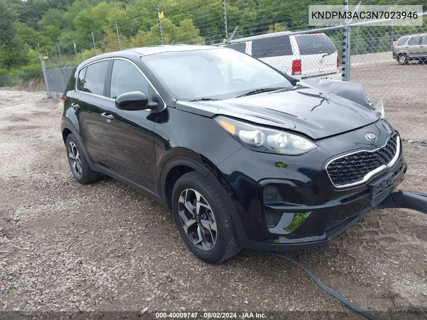 2022 Kia Sportage Lx VIN: KNDPM3AC3N7023946 Lot: 40009747