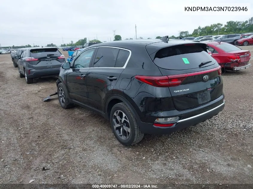 2022 Kia Sportage Lx VIN: KNDPM3AC3N7023946 Lot: 40009747