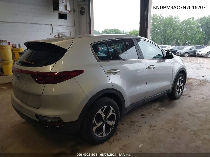 2022 Kia Sportage Lx VIN: KNDPM3AC7N7016207 Lot: 40021975