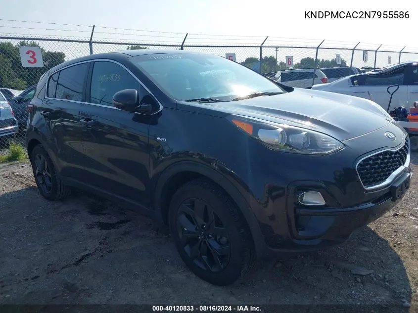 KNDPMCAC2N7955586 2022 Kia Sportage Lx