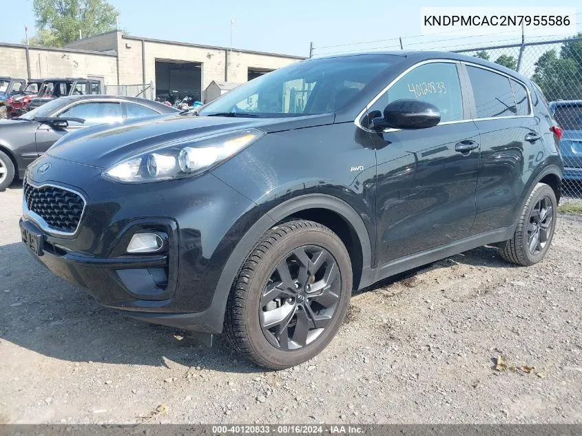 KNDPMCAC2N7955586 2022 Kia Sportage Lx