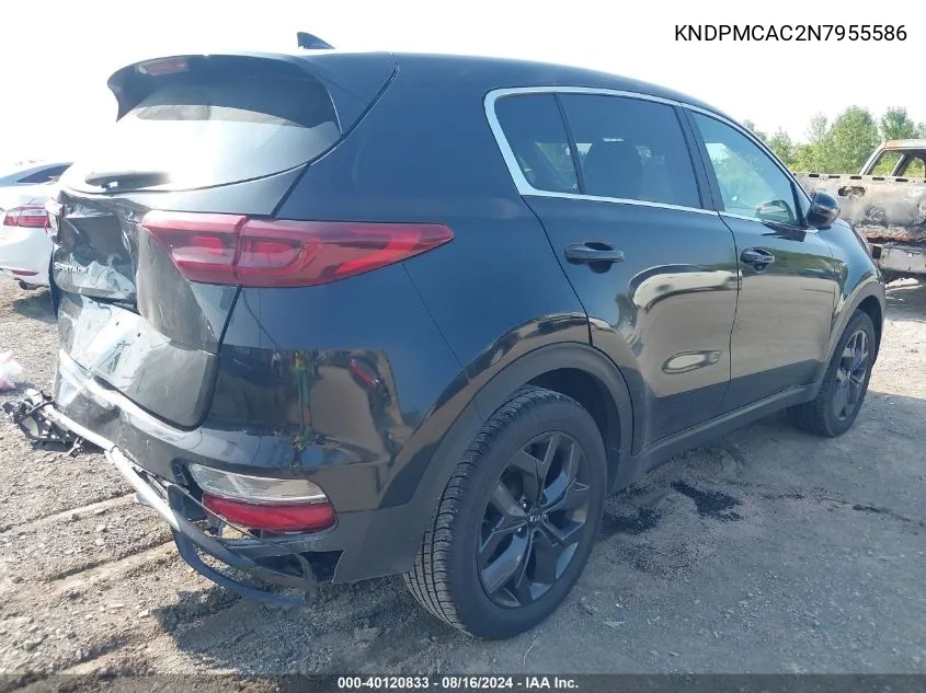 2022 Kia Sportage Lx VIN: KNDPMCAC2N7955586 Lot: 40120833