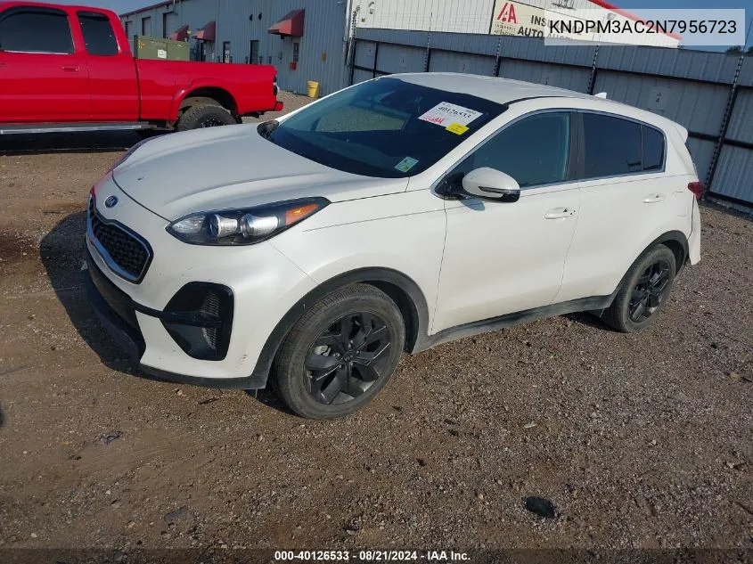 2022 Kia Sportage Lx VIN: KNDPM3AC2N7956723 Lot: 40126533