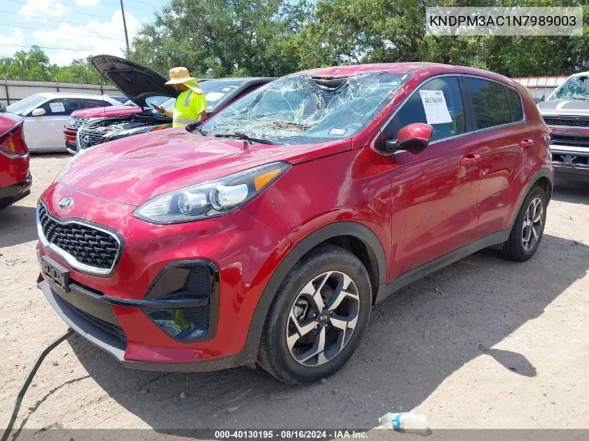 2022 Kia Sportage Lx VIN: KNDPM3AC1N7989003 Lot: 40130195