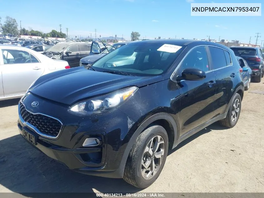 2022 Kia Sportage Lx VIN: KNDPMCACXN7953407 Lot: 40134213