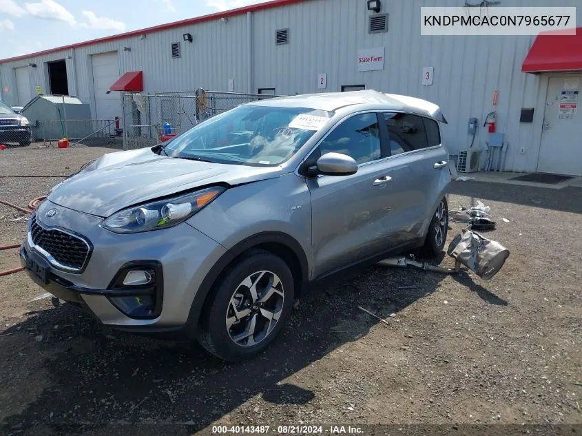 2022 Kia Sportage Lx VIN: KNDPMCAC0N7965677 Lot: 40143487