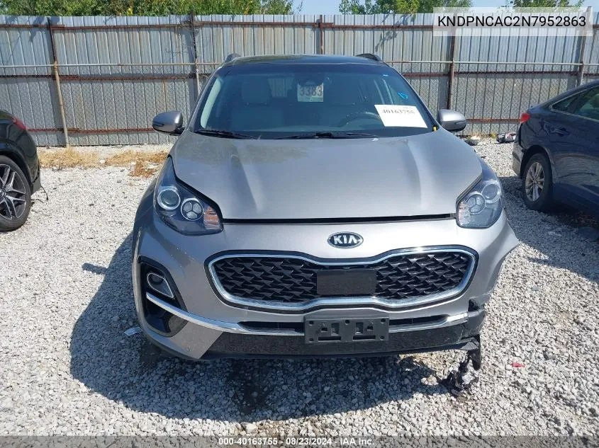 2022 Kia Sportage Ex VIN: KNDPNCAC2N7952863 Lot: 40163755