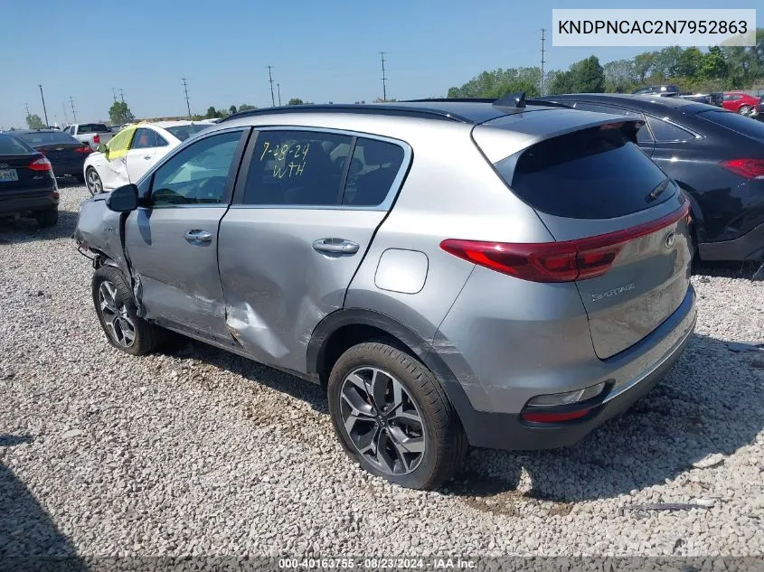 KNDPNCAC2N7952863 2022 Kia Sportage Ex