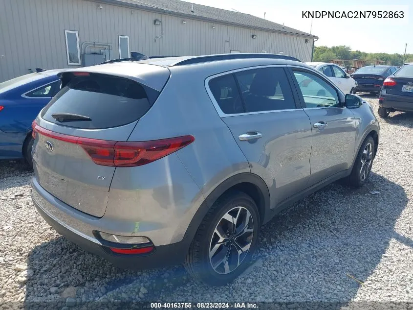 2022 Kia Sportage Ex VIN: KNDPNCAC2N7952863 Lot: 40163755