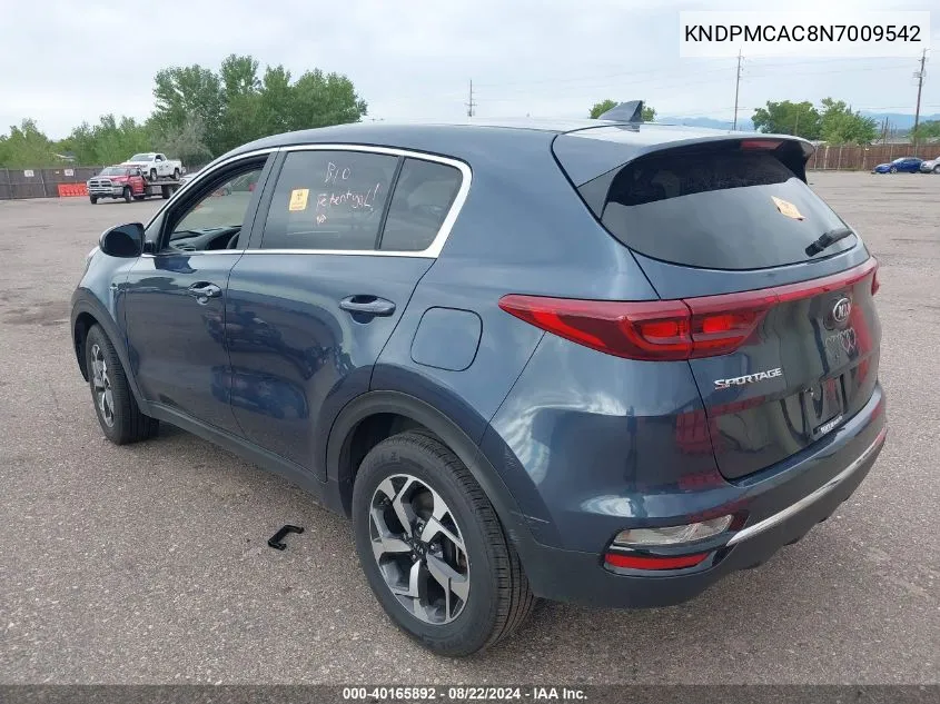 2022 Kia Sportage Lx VIN: KNDPMCAC8N7009542 Lot: 40165892