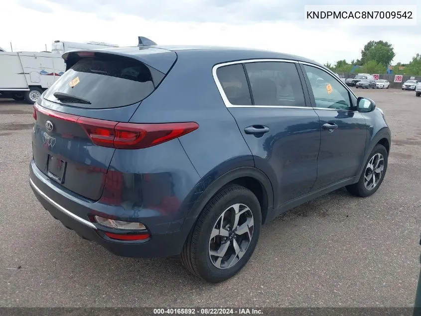 KNDPMCAC8N7009542 2022 Kia Sportage Lx