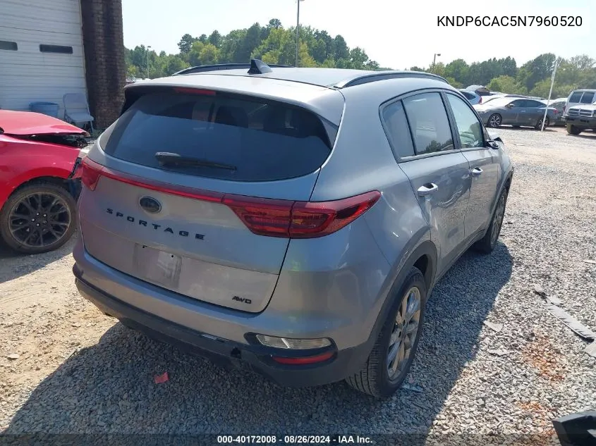 KNDP6CAC5N7960520 2022 Kia Sportage Nightfall Edition