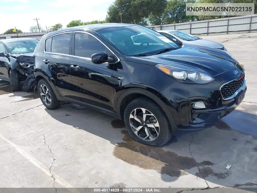 2022 Kia Sportage Lx VIN: KNDPMCAC5N7022135 Lot: 40174829