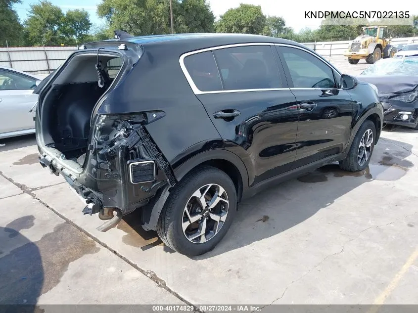 2022 Kia Sportage Lx VIN: KNDPMCAC5N7022135 Lot: 40174829