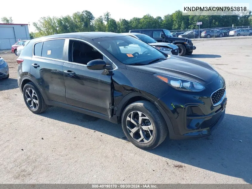 2022 Kia Sportage Lx VIN: KNDPM3AC9N7953818 Lot: 40190170