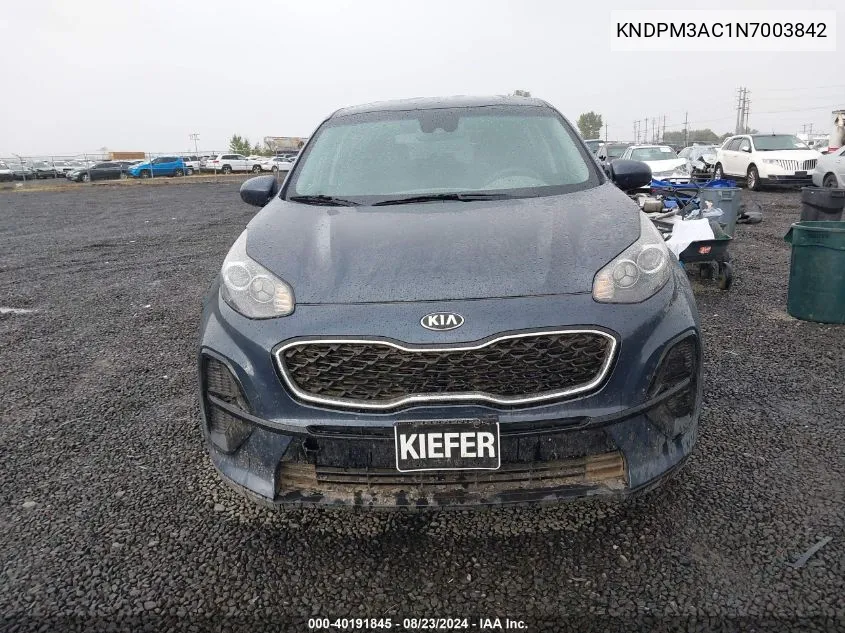 KNDPM3AC1N7003842 2022 Kia Sportage Lx