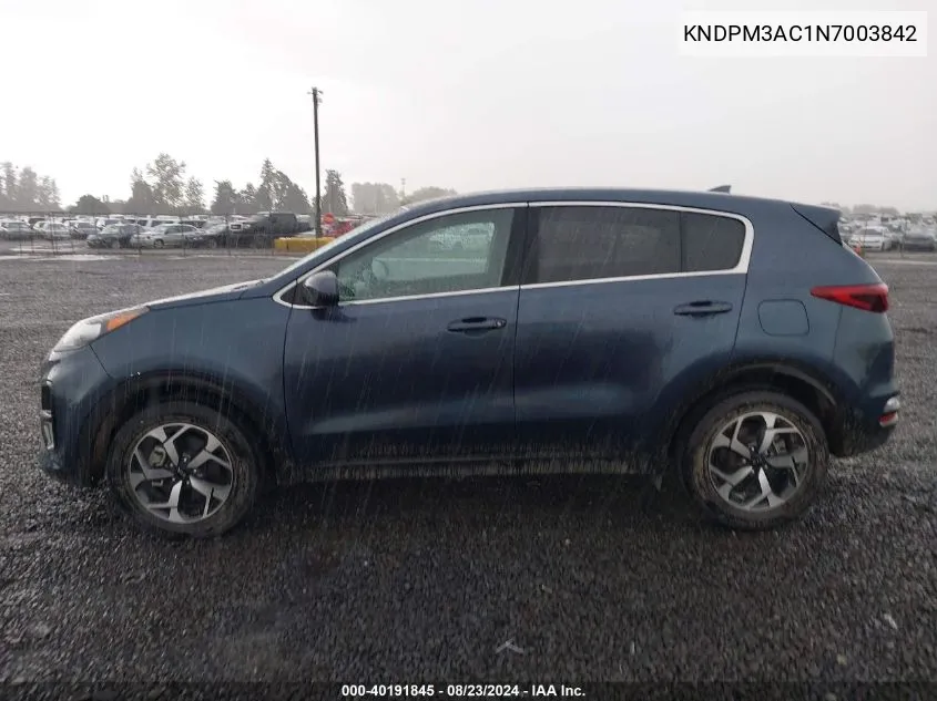 KNDPM3AC1N7003842 2022 Kia Sportage Lx