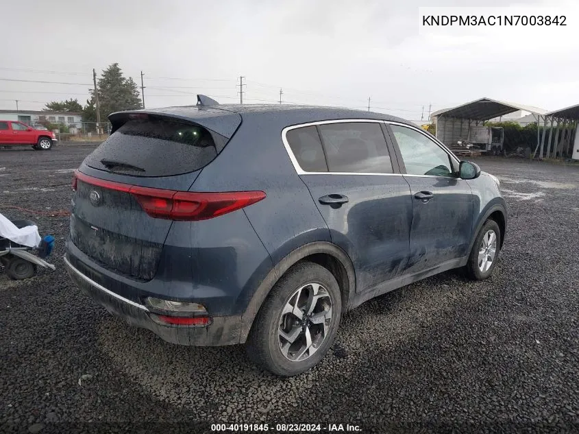 KNDPM3AC1N7003842 2022 Kia Sportage Lx