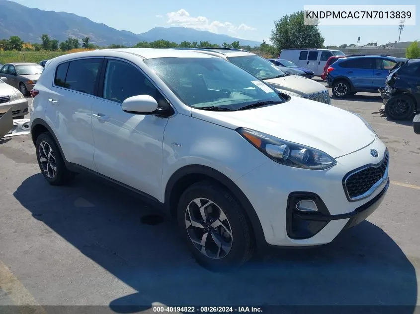 KNDPMCAC7N7013839 2022 Kia Sportage Lx