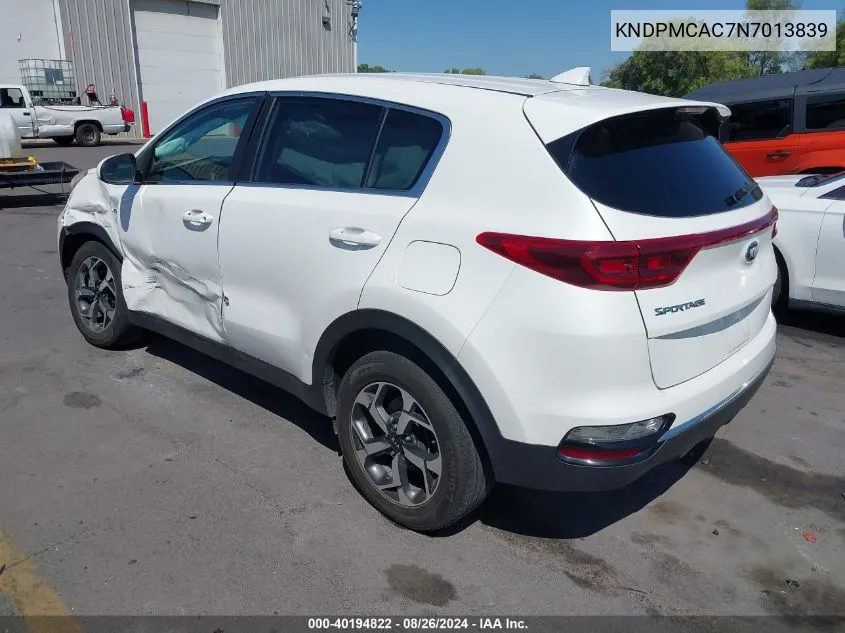 KNDPMCAC7N7013839 2022 Kia Sportage Lx