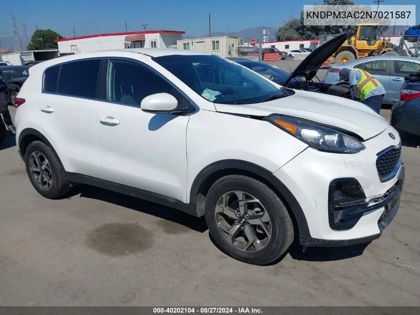 KNDPM3AC2N7021587 2022 Kia Sportage Lx