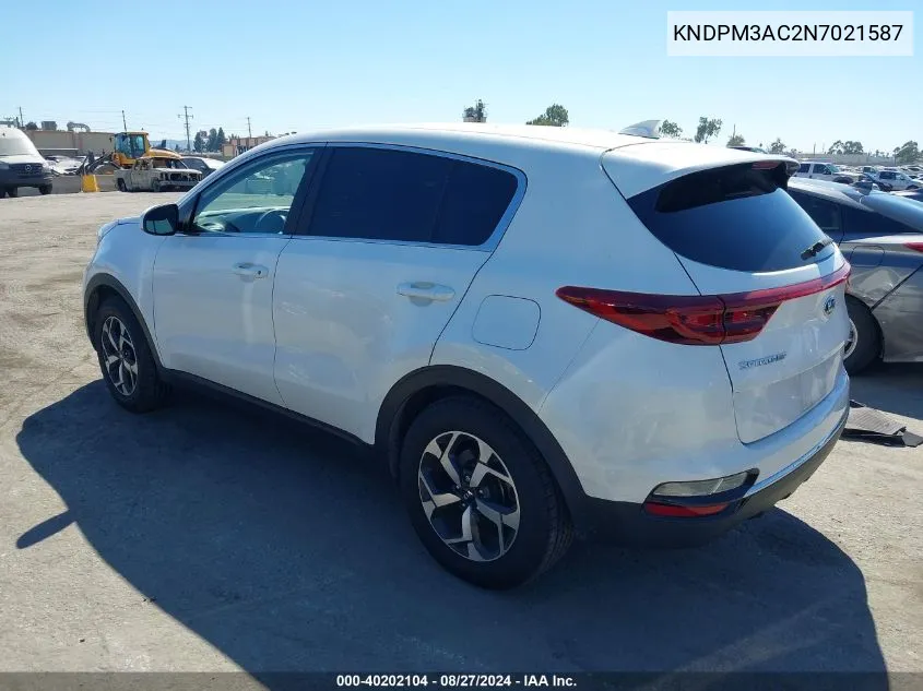 KNDPM3AC2N7021587 2022 Kia Sportage Lx