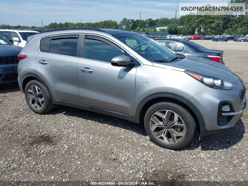 KNDPNCAC5N7964358 2022 Kia Sportage Ex