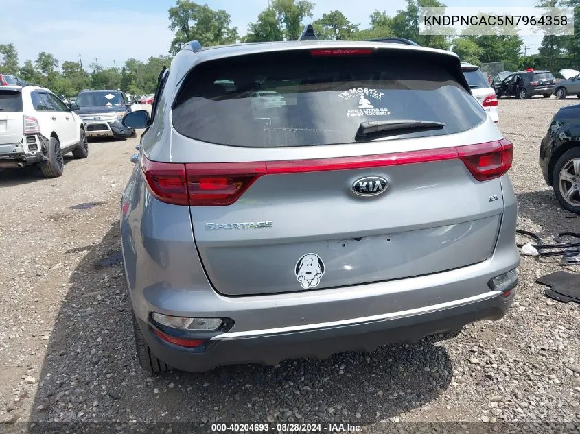 2022 Kia Sportage Ex VIN: KNDPNCAC5N7964358 Lot: 40204693