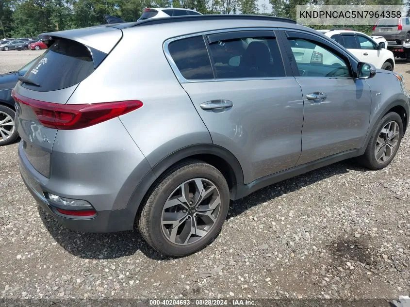 2022 Kia Sportage Ex VIN: KNDPNCAC5N7964358 Lot: 40204693