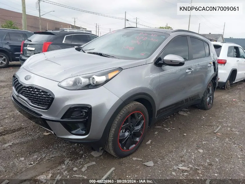 2022 Kia Sportage Nightfall Edition VIN: KNDP6CAC0N7009061 Lot: 40226963