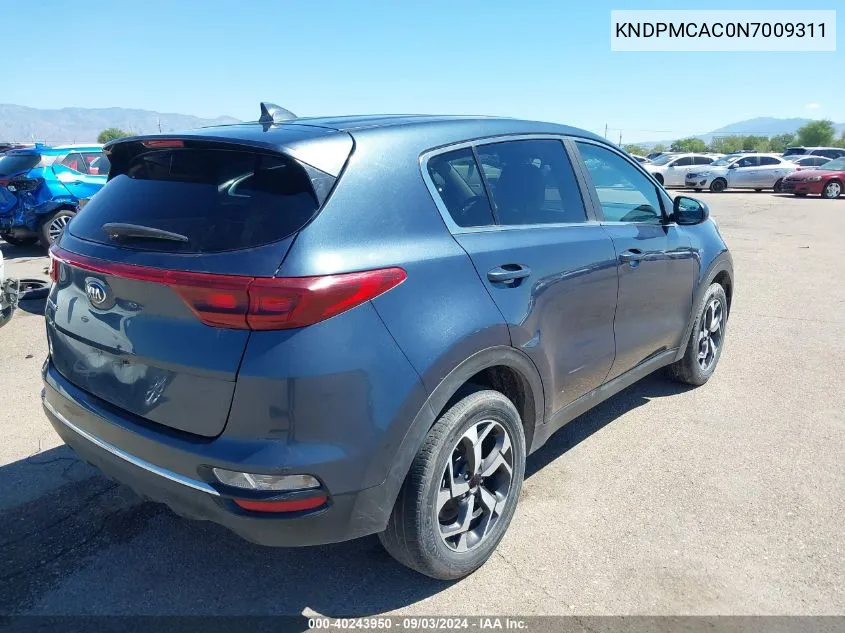 2022 Kia Sportage Lx VIN: KNDPMCAC0N7009311 Lot: 40243950