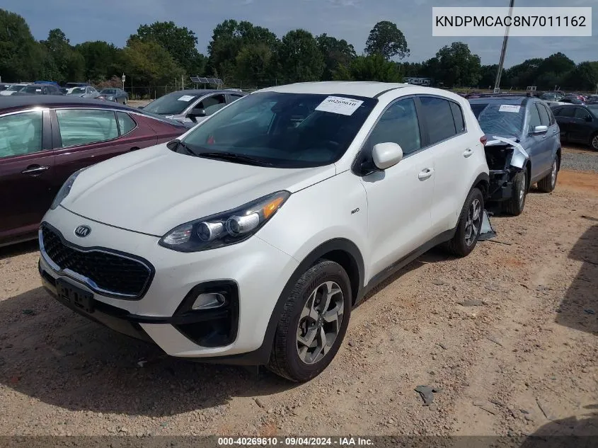 2022 Kia Sportage Lx VIN: KNDPMCAC8N7011162 Lot: 40269610