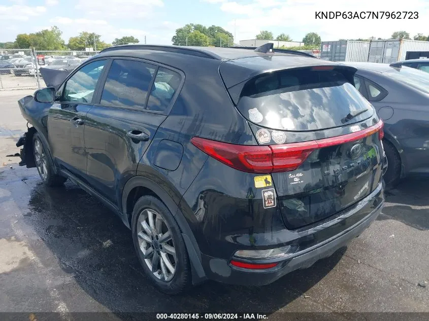 2022 Kia Sportage Nightfall Edition VIN: KNDP63AC7N7962723 Lot: 40280145