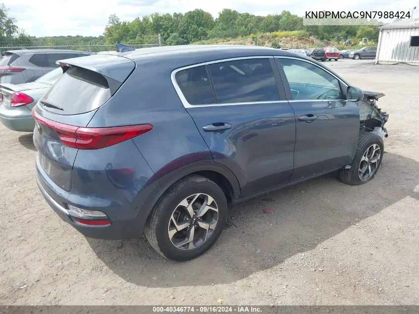 KNDPMCAC9N7988424 2022 Kia Sportage Lx