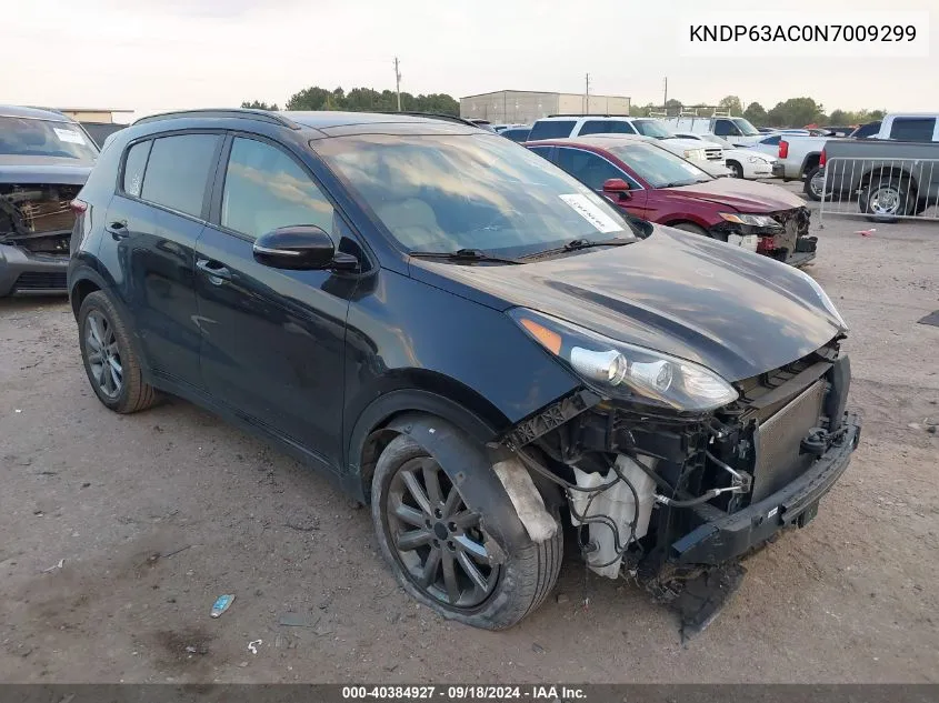 2022 Kia Sportage Nightfall Edition VIN: KNDP63AC0N7009299 Lot: 40384927