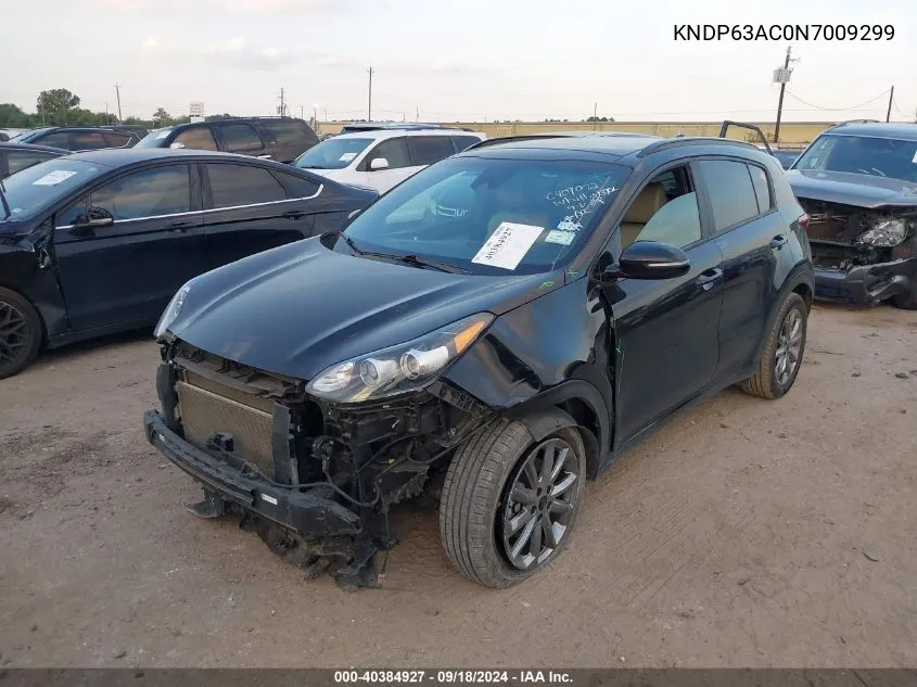 2022 Kia Sportage Nightfall Edition VIN: KNDP63AC0N7009299 Lot: 40384927