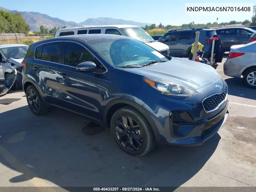 2022 Kia Sportage Lx VIN: KNDPM3AC6N7016408 Lot: 40433207